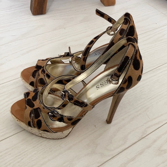 GUESS animal print platform heels - Picture 2 of 3